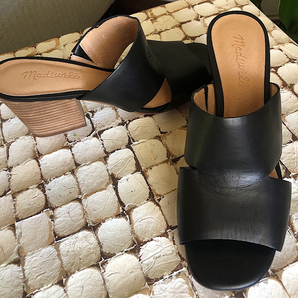 Madewell Block Heel - Black - SZ 8 - NEW